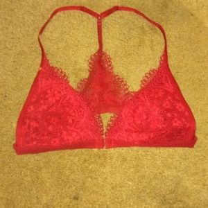 Victoria secret maroon racer bra